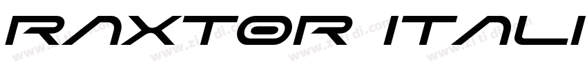 Raxtor Italic字体转换